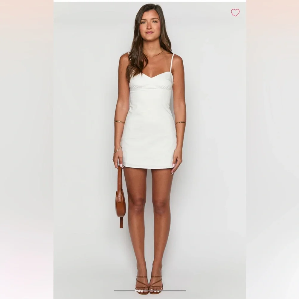 beginning boutique white mini dress - Picture 1 of 9